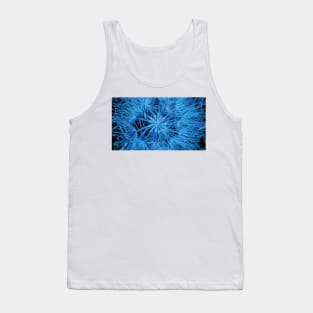 onion seed head in glowing blue style Tank Top